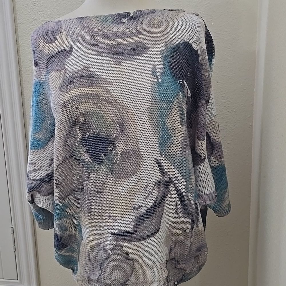 Luisa Ricci Floral Knit Top‎ M